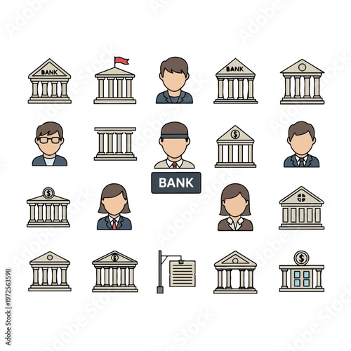 Banking and finance professional services team.