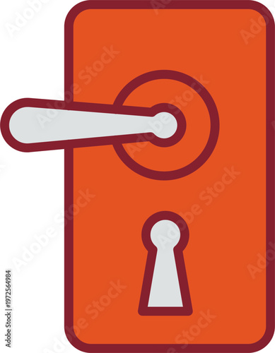 Door Lock Vector Icon