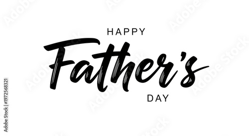 Happy Fathers Day Celebration Text Design.