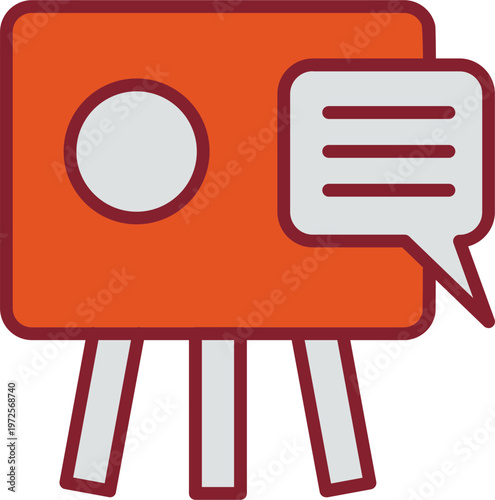 Message Board Vector Icon