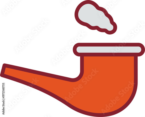 Smoke Pipe Vector Icon