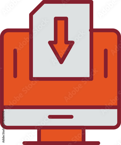 Down Vector Icon