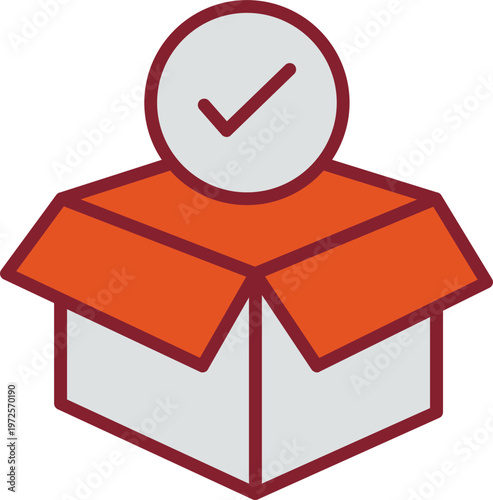 Package Receiving Vector Icon