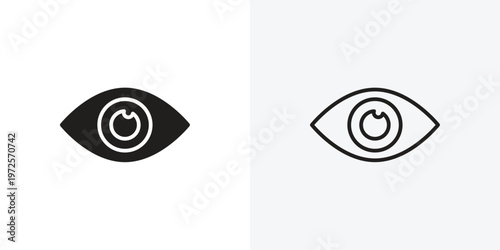 Eye vectors icons pack for apps and Ui Ux desigs