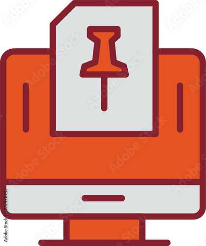 Pin Vector Icon