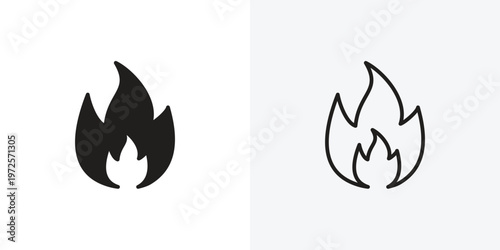 Flame vectors icons pack for apps and Ui Ux desigs