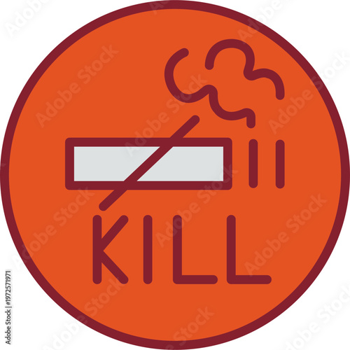 Smoking Kills Vector Icon