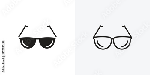 Glasses vectors icons pack for apps and Ui Ux desigs