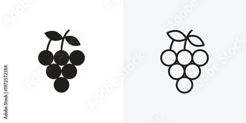 Grape vectors icons pack for apps and Ui Ux desigs