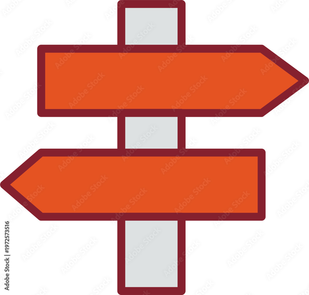 Fototapeta premium Signpost Vector Icon