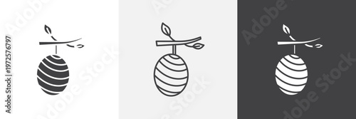 Fotografie Cocoon icon element for design projects and web designs