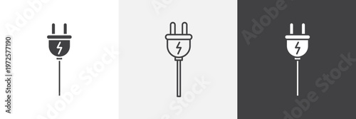 Fotografía Electrical plug icon element for design projects and web designs