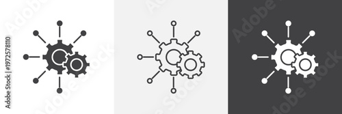 Frameworks icon element for design projects and web designs