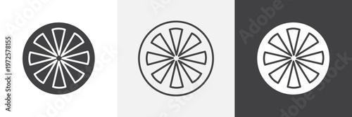 Grapefruit icon element for design projects and web designs