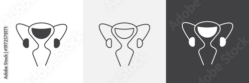 Gynecology icon element for design projects and web designs