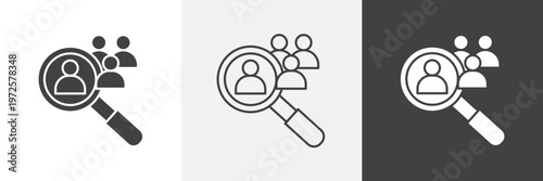 Hiring icon element for design projects and web designs