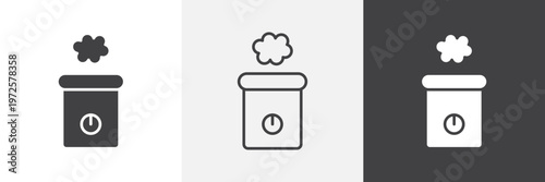 Humidifier icon element for design projects and web designs