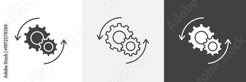Implementation icon element for design projects and web designs
