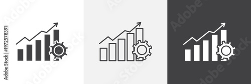 Improvement icon element for design projects and web designs