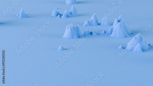 Abstract relief landscape with soft shapes and tactile texture of the material. An unusual surface with smooth curves and hills for a modern design.