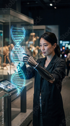 A scientist is studying the...