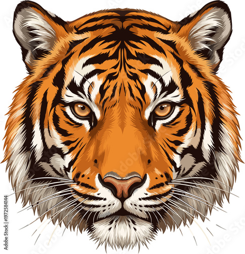 majestic fierce bengal tiger apex predator portrait