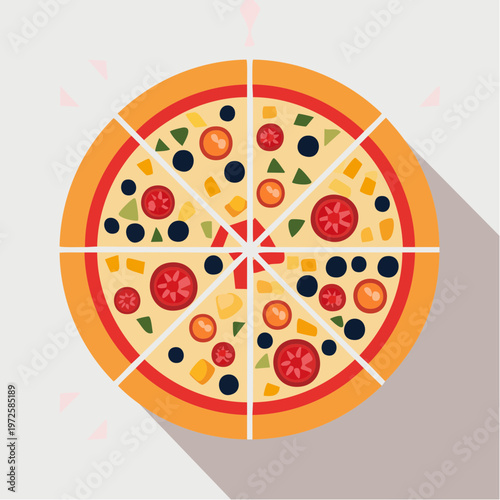 Part de Pizza Géométrique
