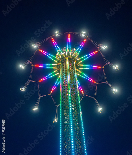 ferris wheel at night