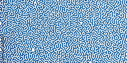 Intricate blue and white organic pattern resembling brain coral structures