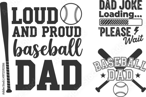 Celebrating father's day baseball dad designs for proud fathers loud and proud jokes more