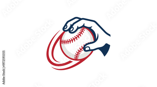 Baseball Player Throwing the Ball Emblem