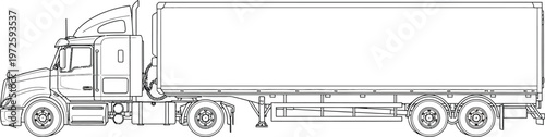 A detailed technical drawing of a military transport vehicle with cargo space