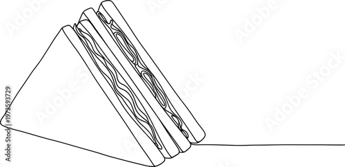 A geometric pattern featuring a rectangle with diagonal and parallel lines