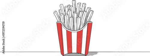 A metal basket with a handle placed on a red stand against a white background