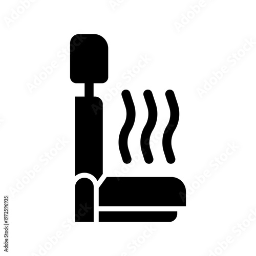 Heated Car Seat Vector Icon