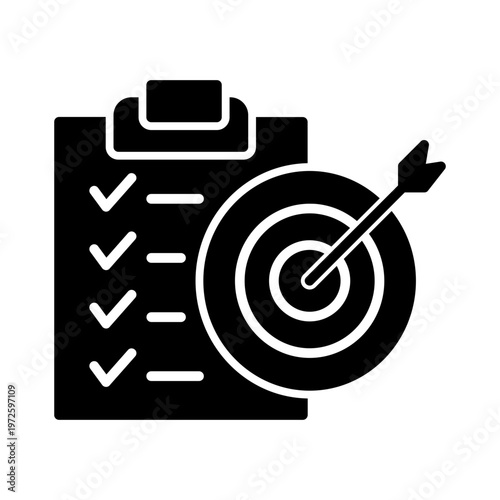Goal Setting Vector Icon