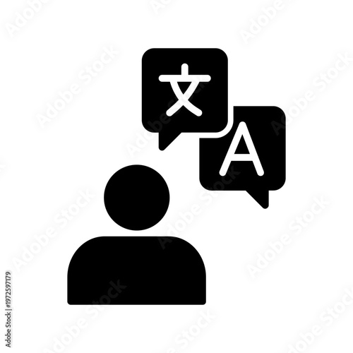 Bilingual Vector Icon