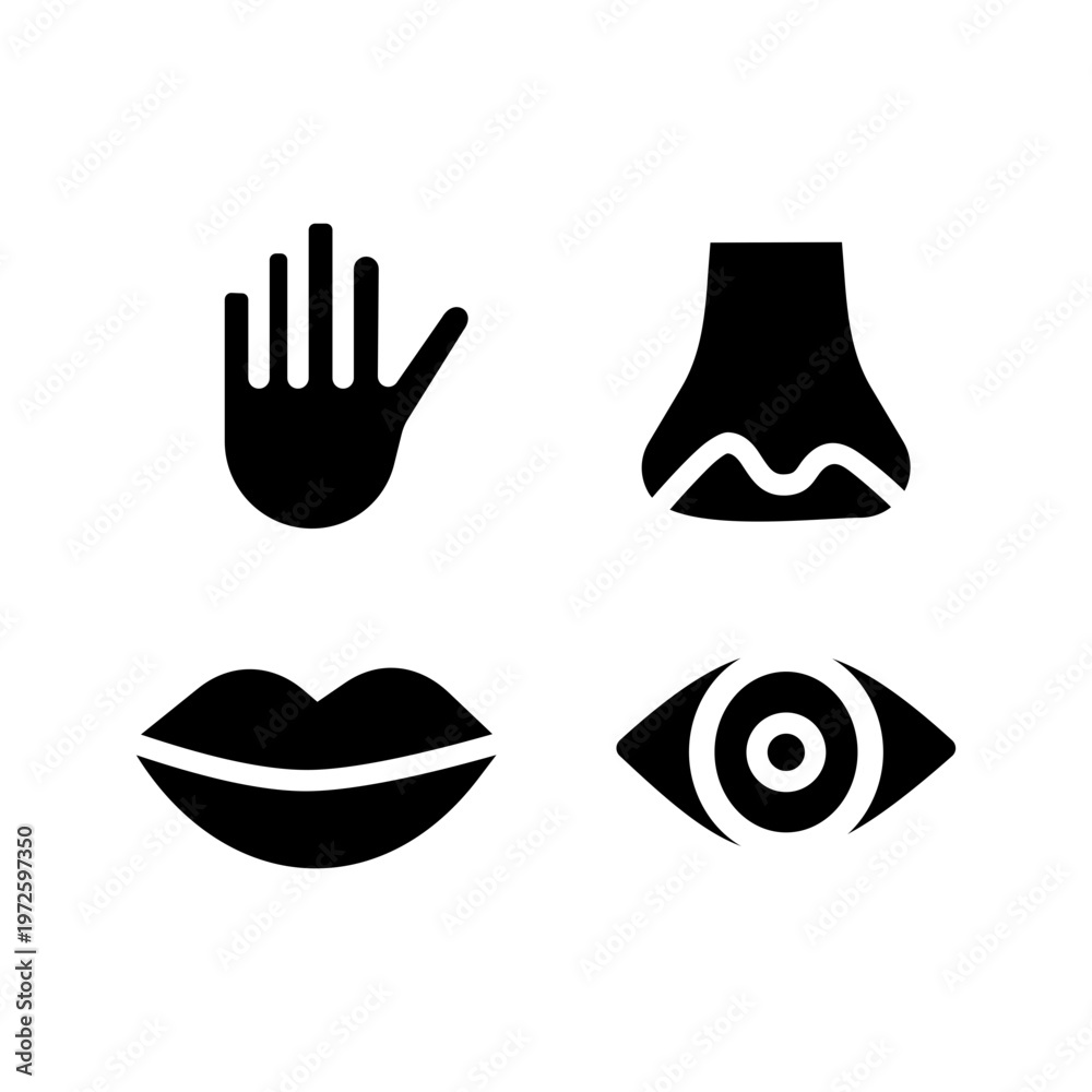 Fototapeta premium Senses Vector Icon