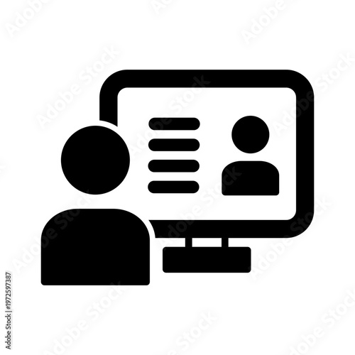 Coaching Session Vector Icon