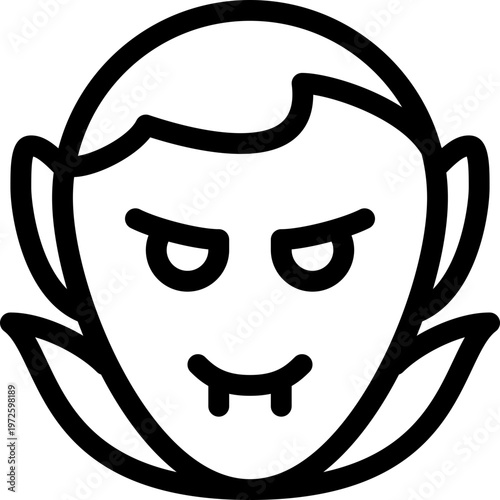 vector illustration of a dracula