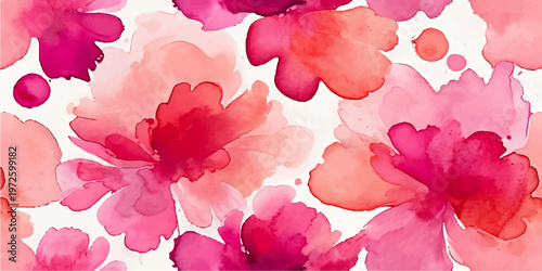 A beautiful spring nature background of pink rose petals and floral blossoms in a garden brings a touch of summer beauty to this macro bloom