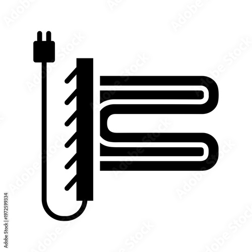 Heated Towel Vector Icon