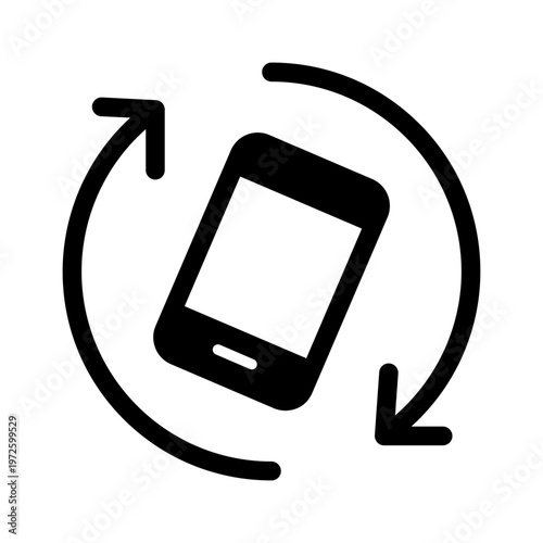 Screen Rotation Vector Icon