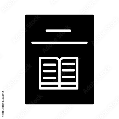 Literacy Poster Vector Icon