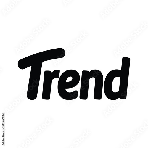 Stylish and bold trend logo design in black and white