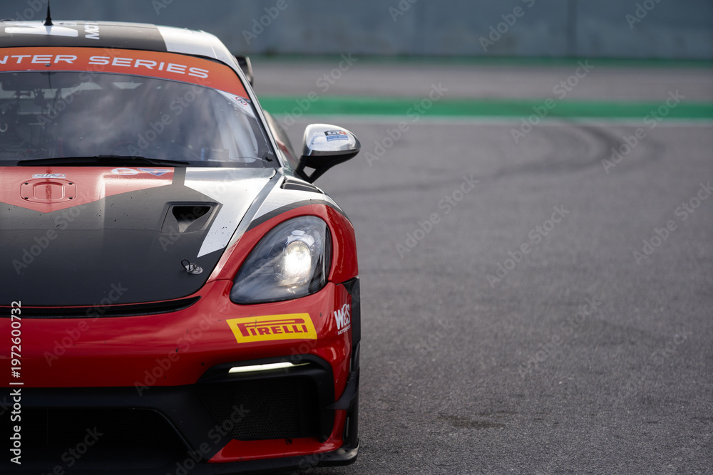 Obraz premium Portimao, Portugal, January 17, 2026 view over racing track Algarve International winter series