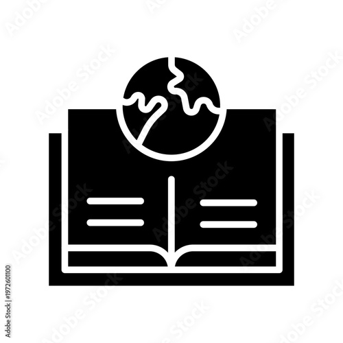 Literacy Globe Vector Icon