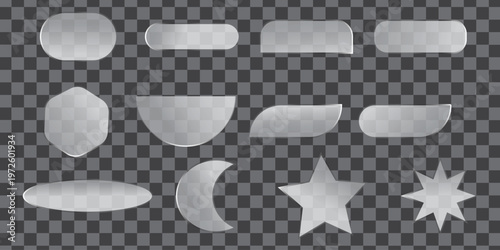 Pillow shapes collection isolated on transparent background various forms and sizes