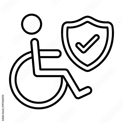Disability vector icon 