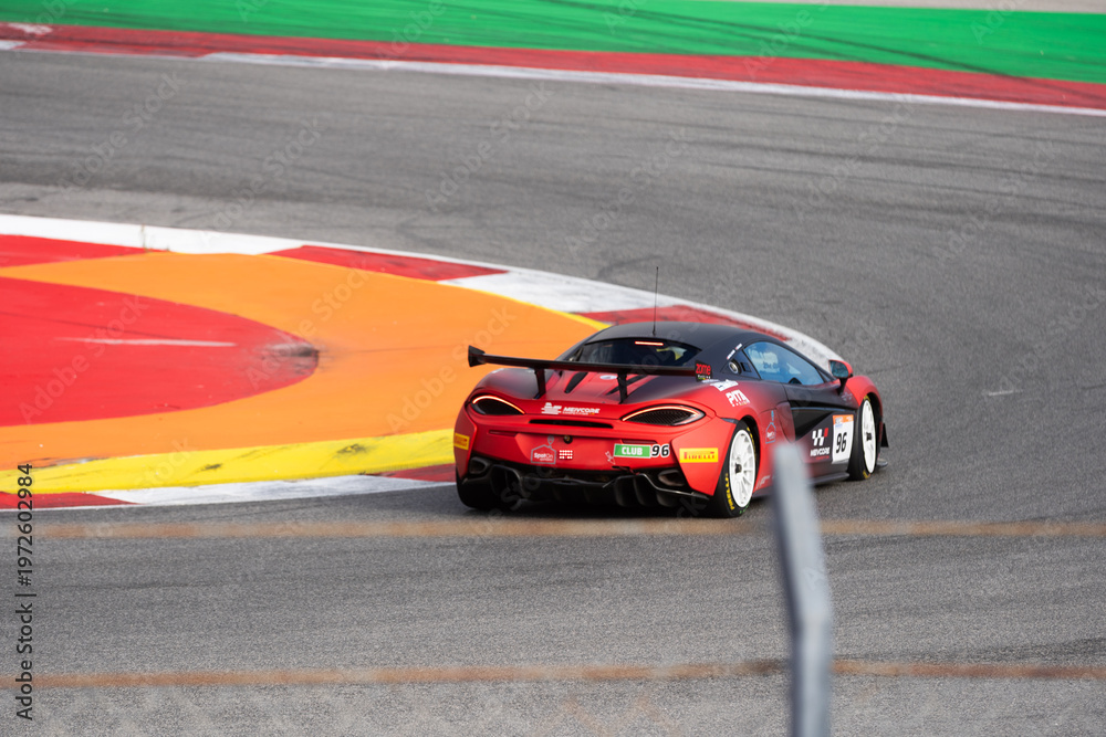 Obraz premium Portimao, Portugal, January 17, 2026 view over racing track Algarve International winter series